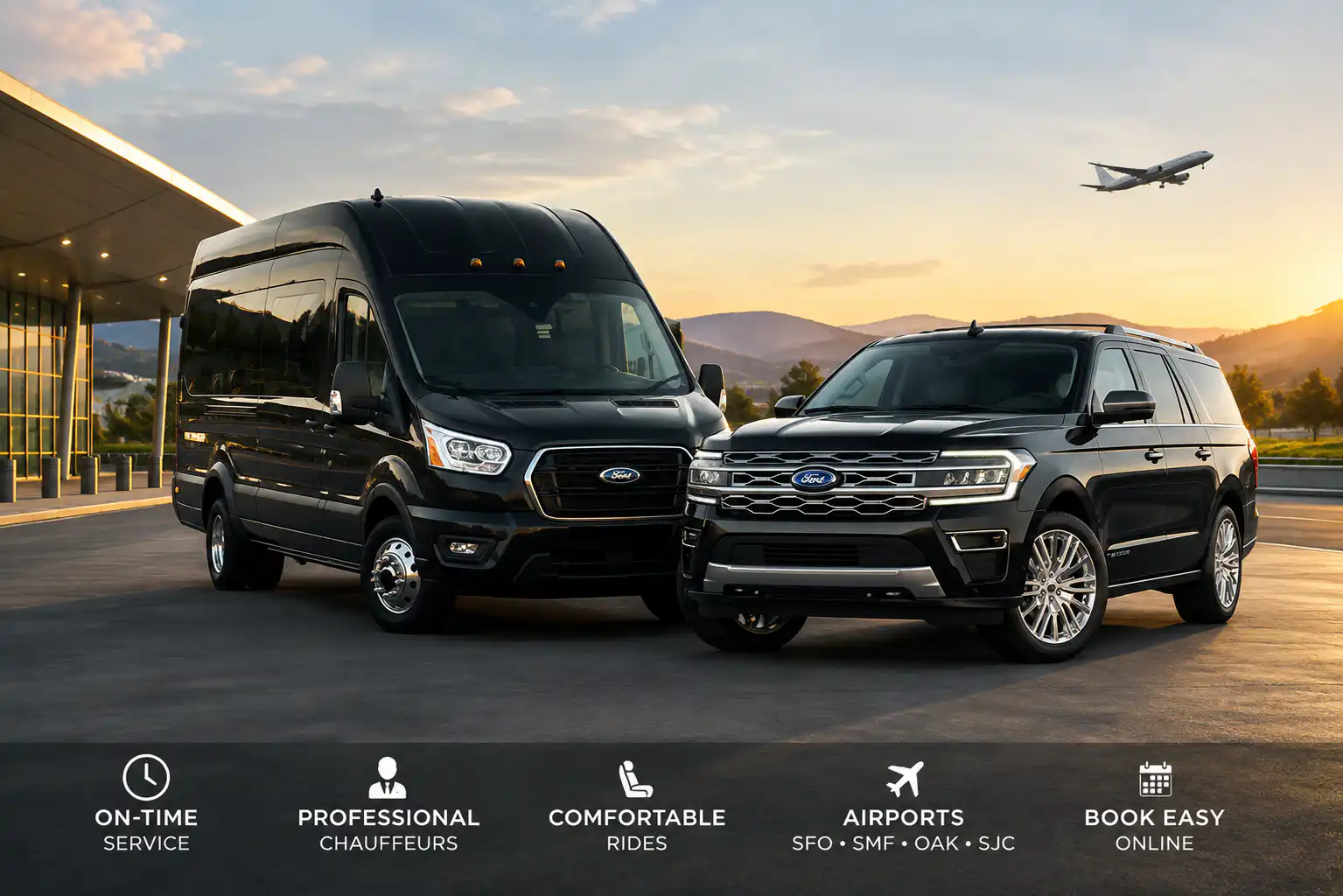 Petaluma Airport Shuttle Vehicles